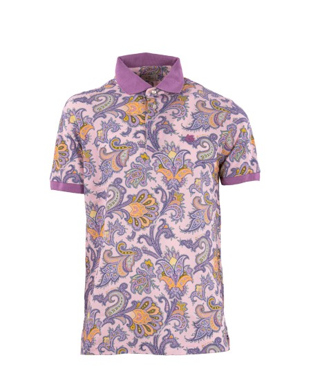 Shop ETRO  Polo: Etro polo in cotone paisley floreale.
Motivo Paisley a maxi fiori all-over, di cui alcuni arricchiti con il lettering del brand. 
Pegaso e il monogram ETRO ricamati sul petto.
Fit Roma.
Composizione: 100% COTONE.
Made in Italy.. MRMD0004 AK570-X0870